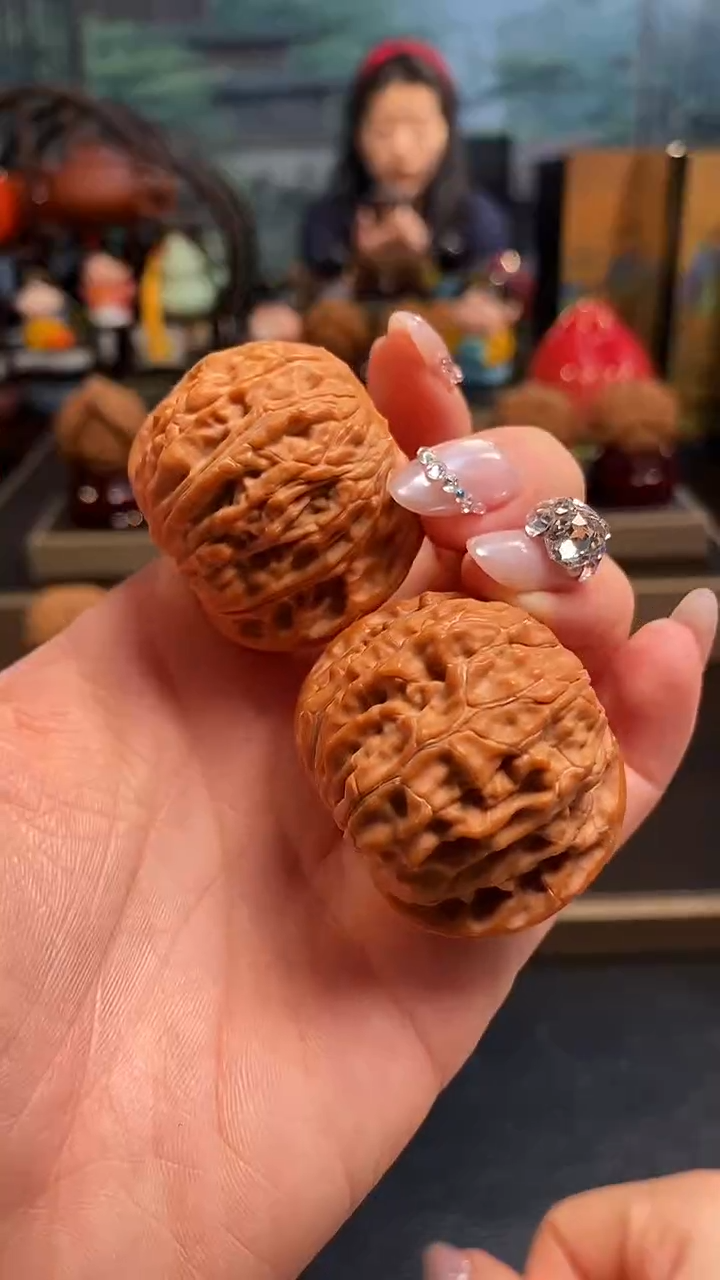 【闪购商品】文玩核桃把件H805磨盘40