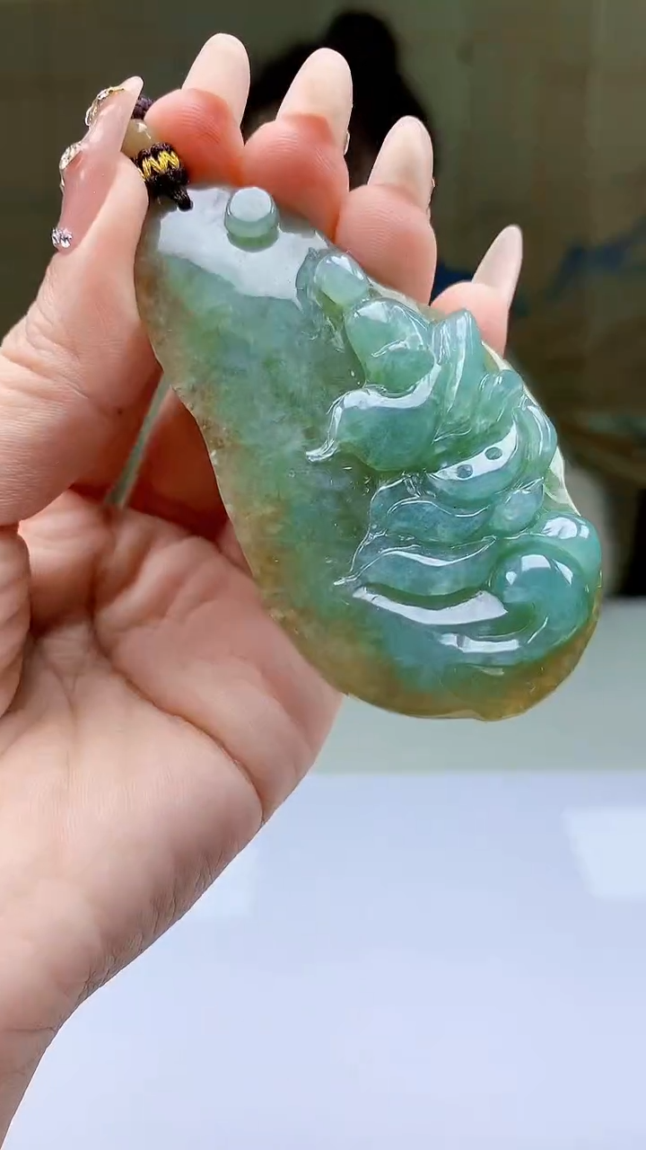 【闪购商品】定制翡翠未镶嵌4902ty-毛货挂件68