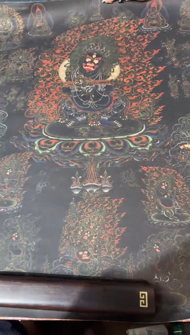 卷轴画龙妹的唐卡tk16