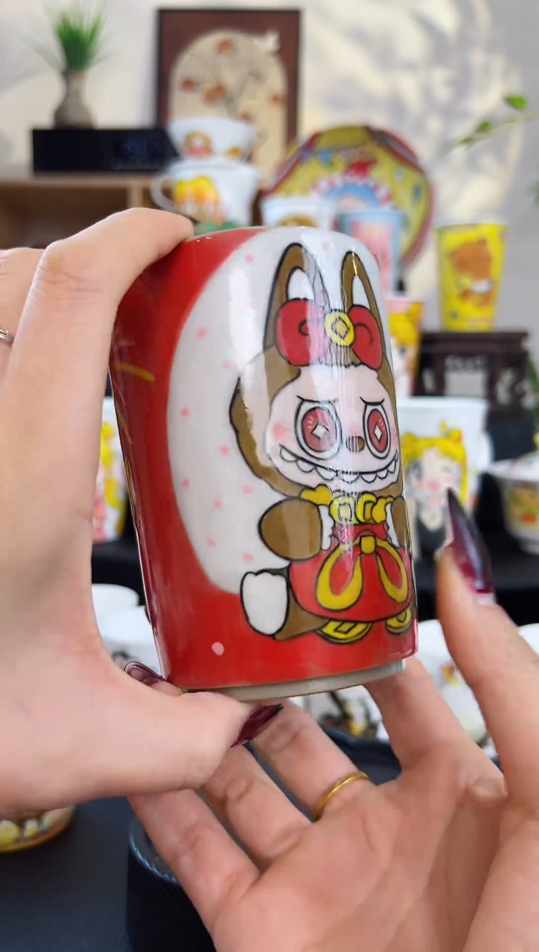 【闪购商品】摆件笙笙漫手工手绘陶瓷杯杯