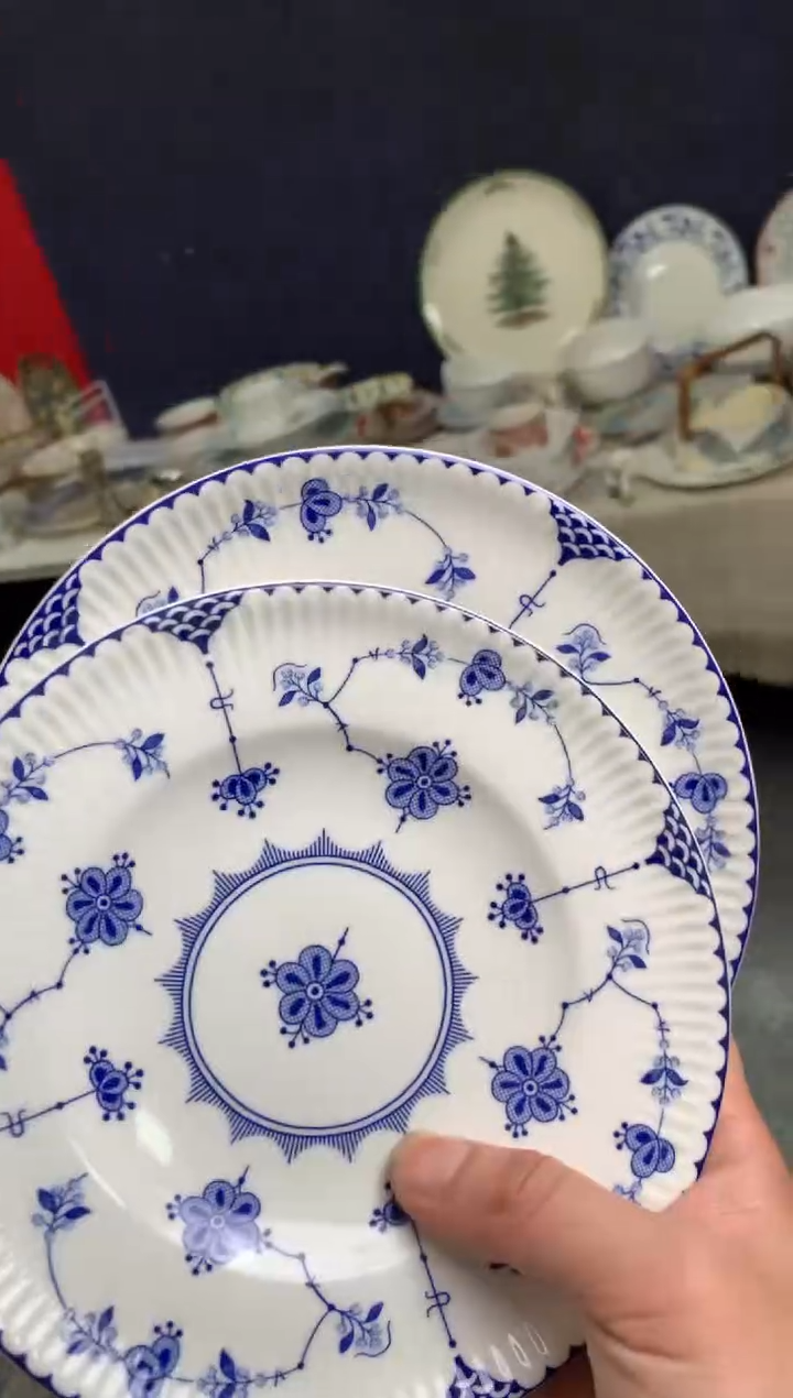 【闪购商品】瓷片陶瓷原单CC727餐具6个6寸