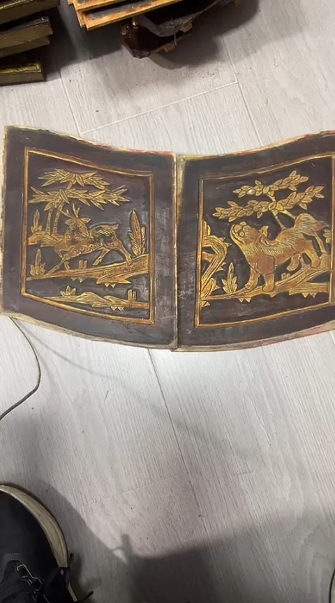 【闪购商品】香榧木2个孤品木雕35