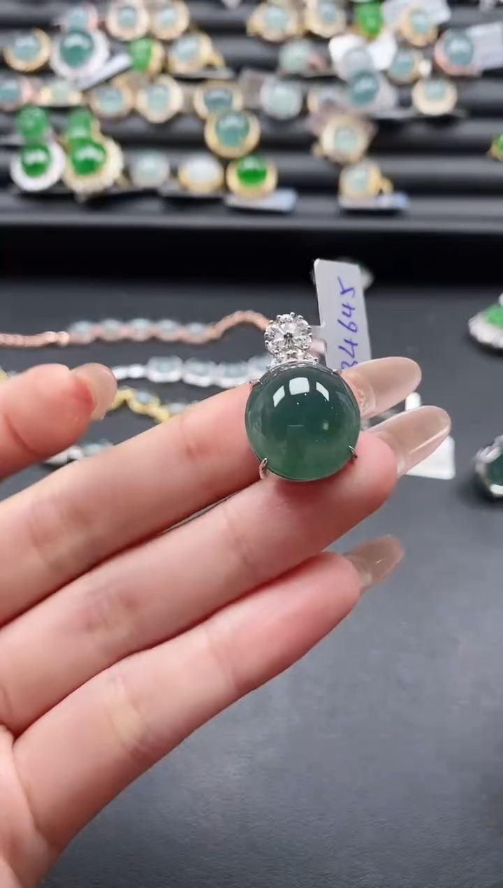 【闪购商品】翡翠戒指银S925镶嵌51151