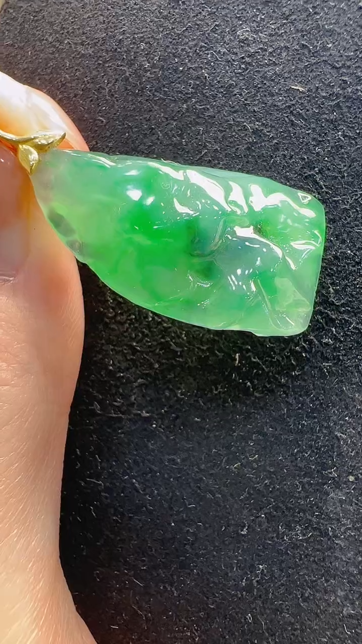 【闪购商品】翡翠吊坠(不含链)18K金镶嵌多样性发货拍一发一