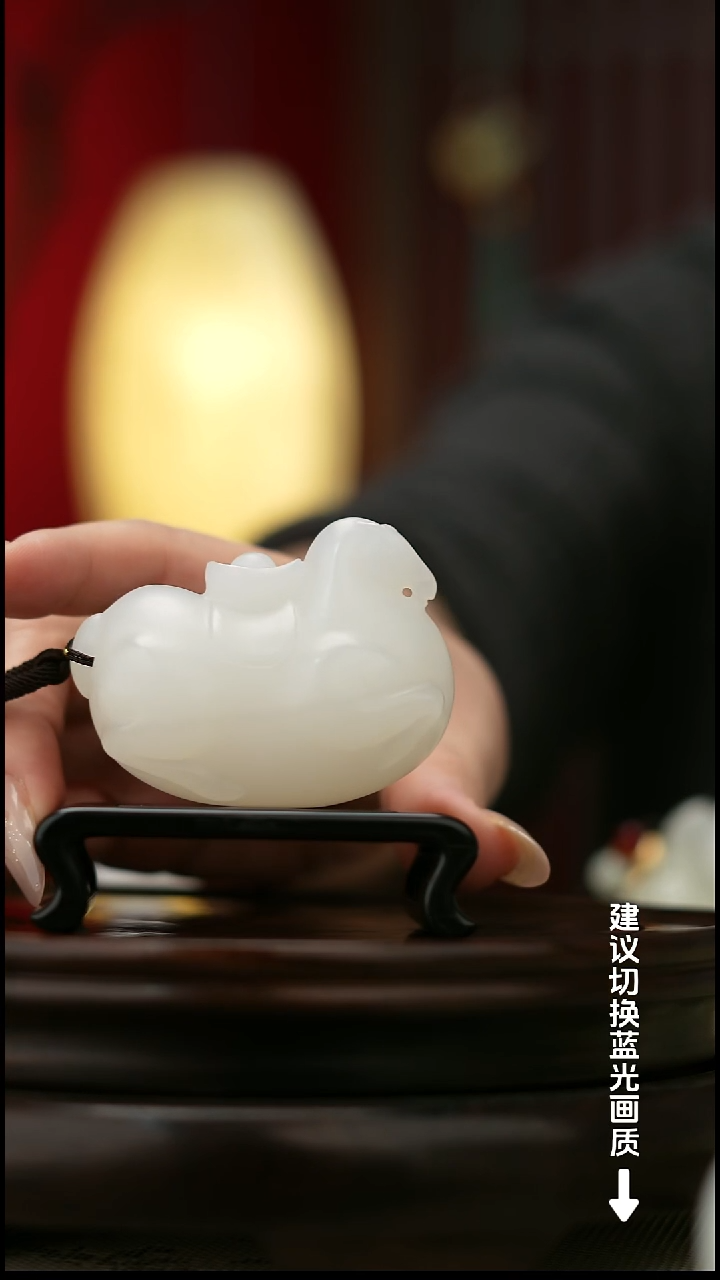 玉【马上有钱】天然玉石手把件