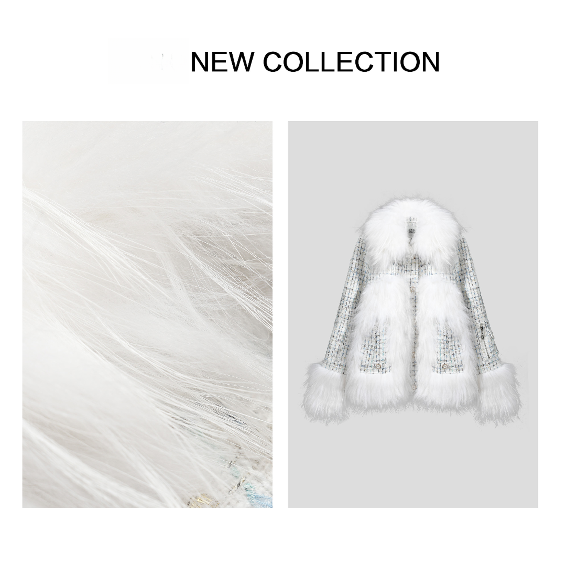 【小依专享】ZG335006B高定时尚百搭气质鹅绒皮草冬季-5006短款洋气