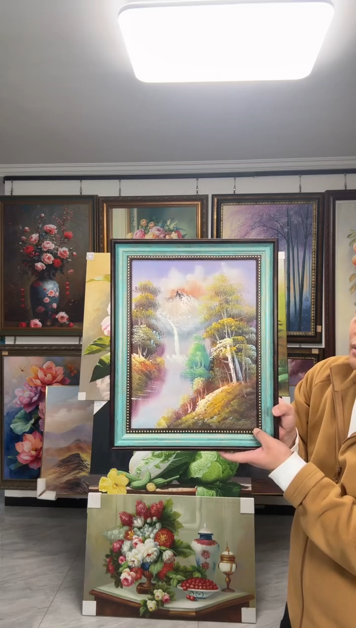 油画醉**乡闪购纯手绘油画30*40风景加框