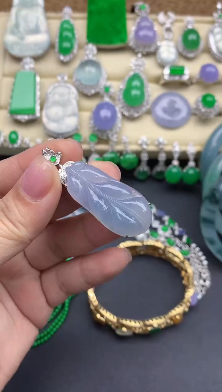 【闪购商品】翡翠颈饰18K金镶嵌87-中国好珍宝