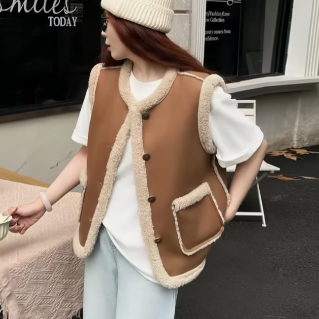 ol马甲拼色马夹女装夏季常规法式厚款加绒加厚款秋季