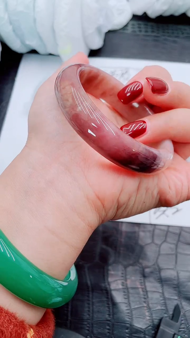 【闪购商品】石英质玉手镯未镶嵌S78-56/57