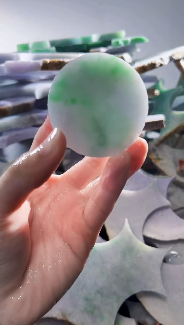 裸石翡翠缅甸翡翠A货文5380