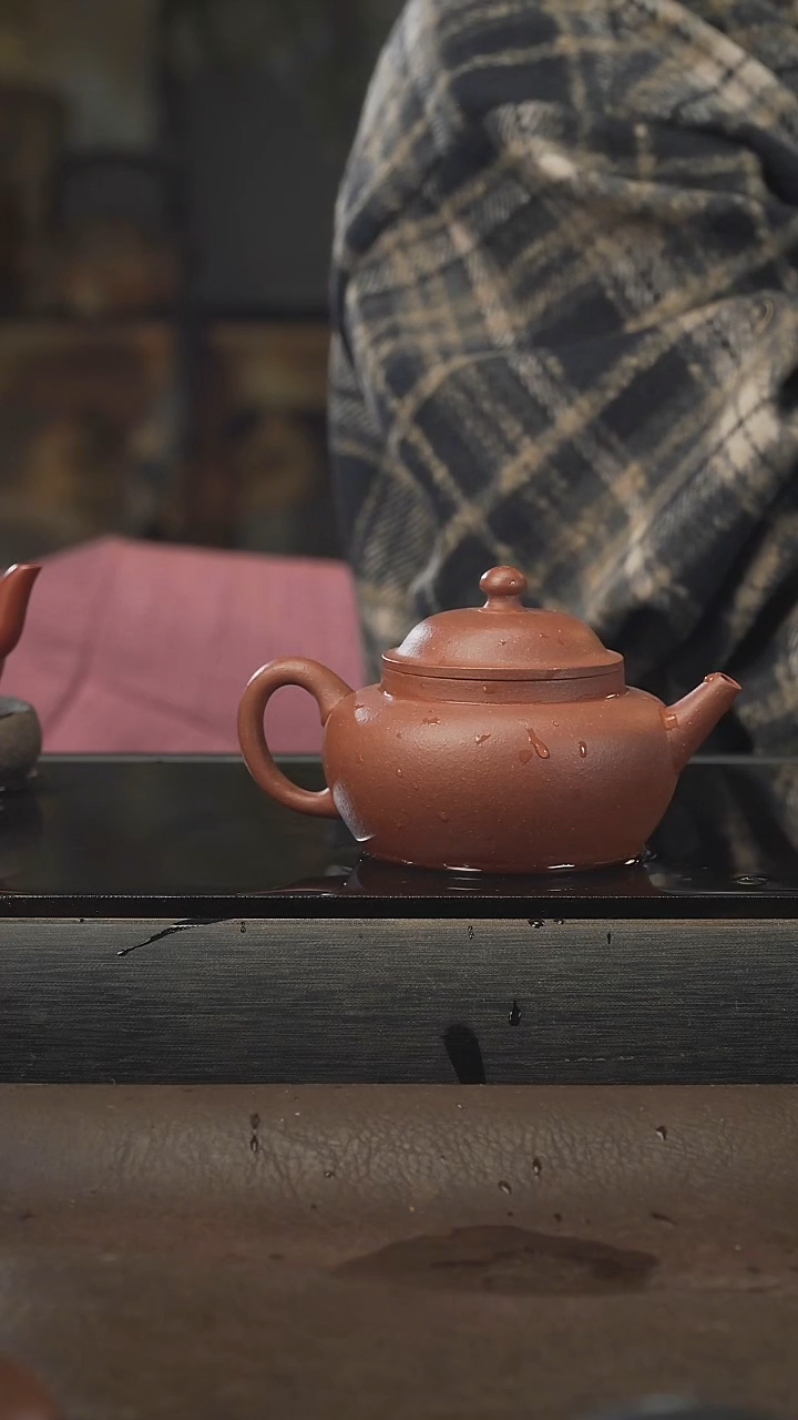 茶壶紫砂笠帽，降坡泥，180cc