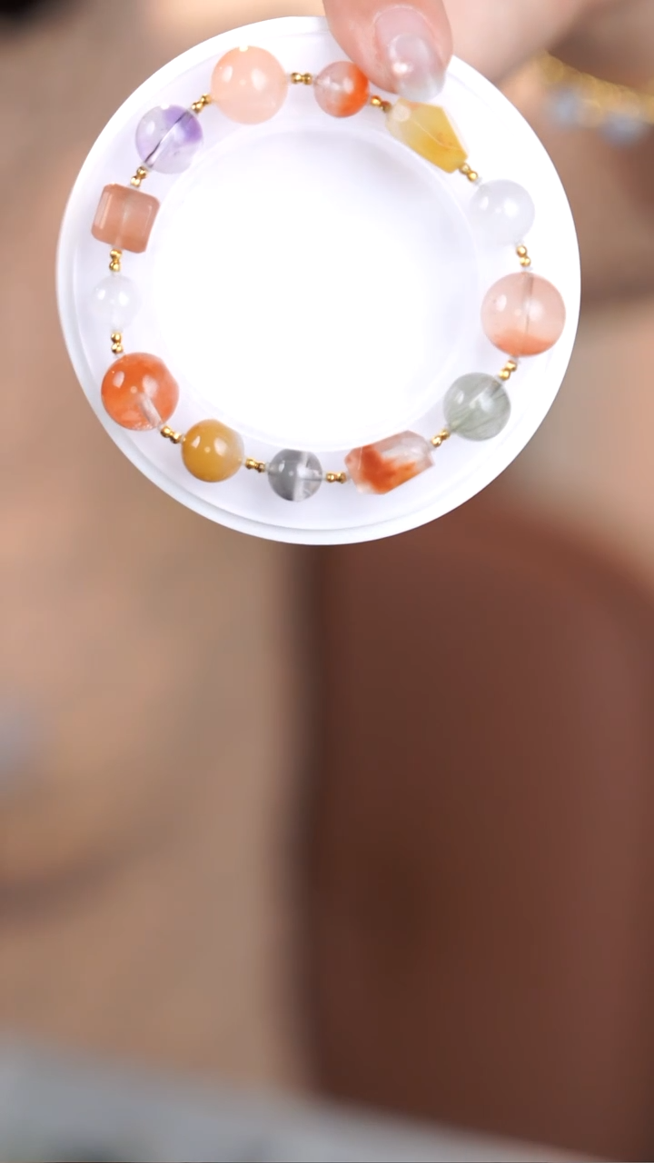 18K金镶嵌手链水晶@@@@@@@