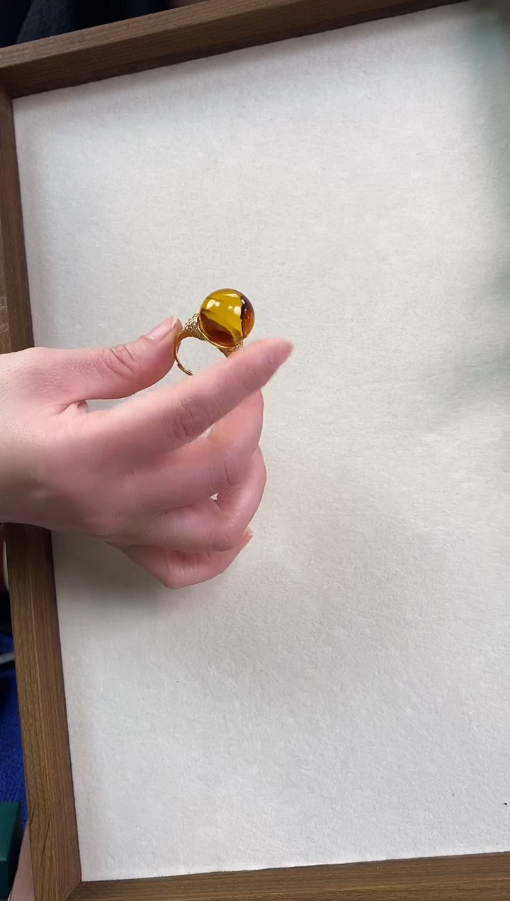 【闪购商品】琥珀（花珀）颈饰银S925镶嵌00000000