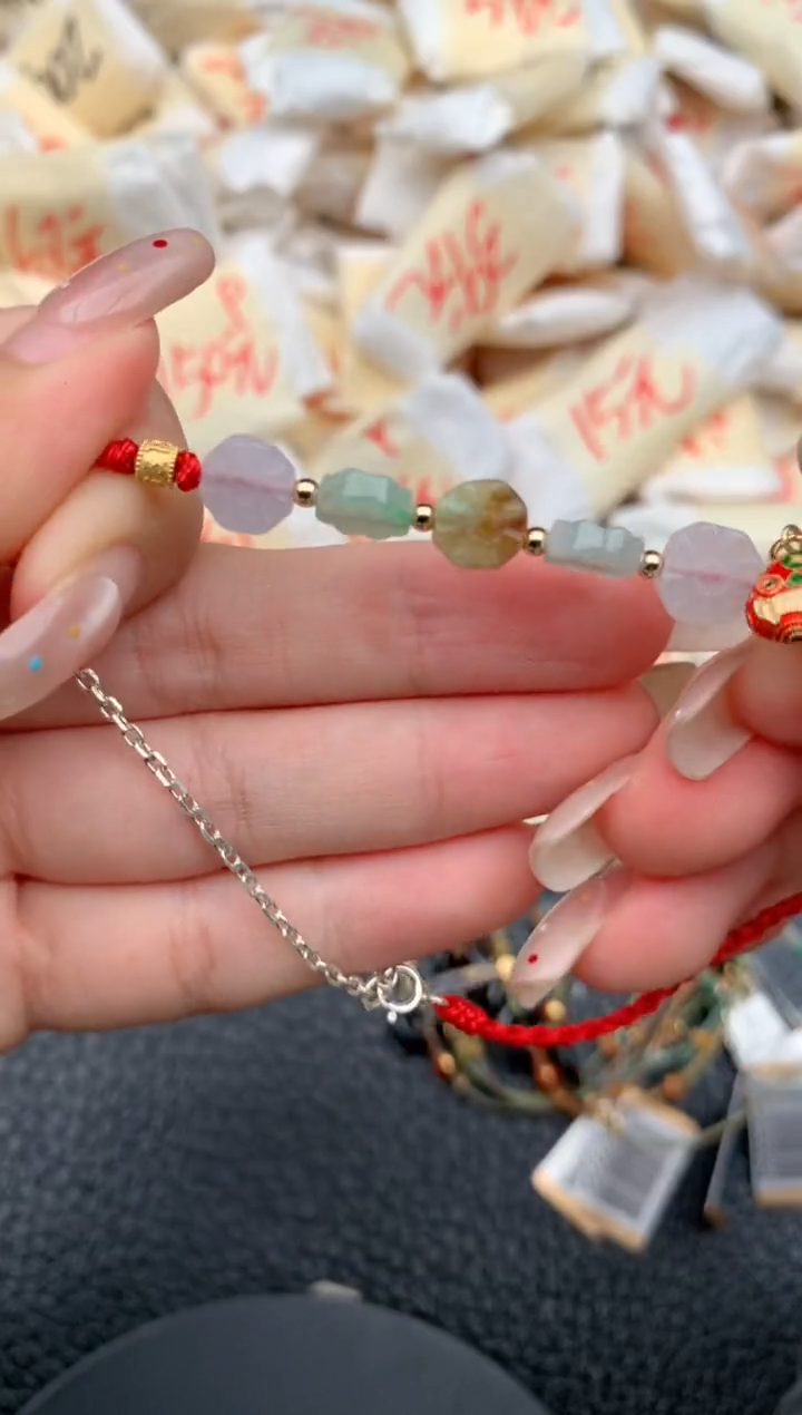 未镶嵌挂件翡翠一脚绳