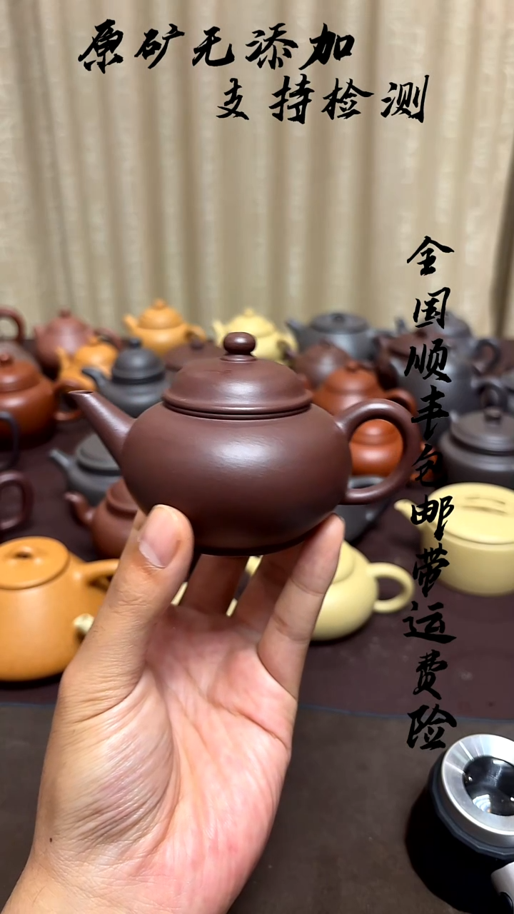 茶壶紫砂大水潭紫泥水平130cc