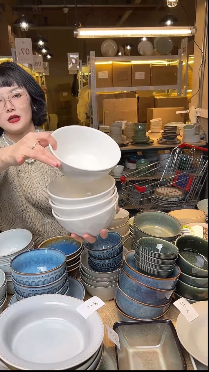 瓷51外贸尾货窑变釉下彩默认微瑕