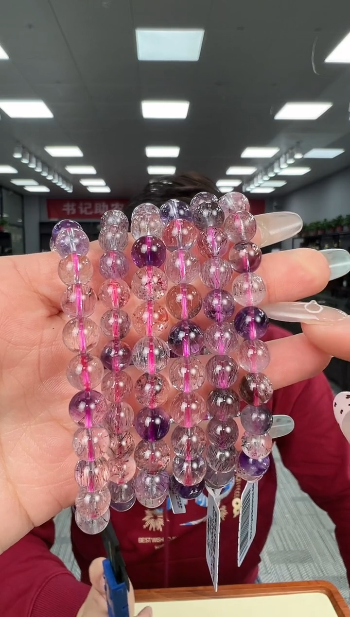 【闪购商品】水晶手链未镶嵌B55 GXL838约8mm多样性发件