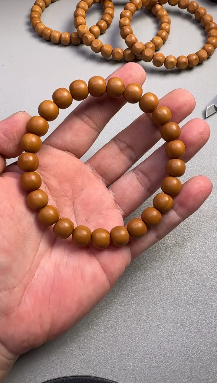 【闪购商品】猴头核桃手串猴头苹果珠瑕疵黑点款