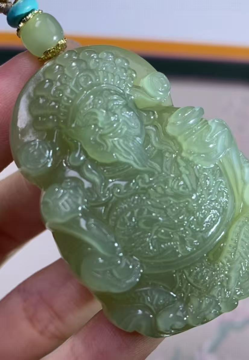 356621/和田玉财神挂件  多样性一件发