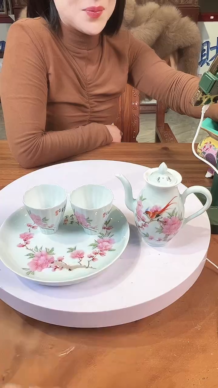 摆件陶景德镇陶瓷青花摆件26
