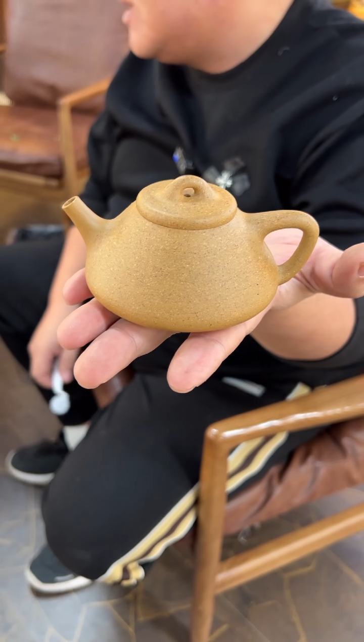 【闪购商品】紫砂茶壶【头哥手工壶】子冶石瓢黄金段
