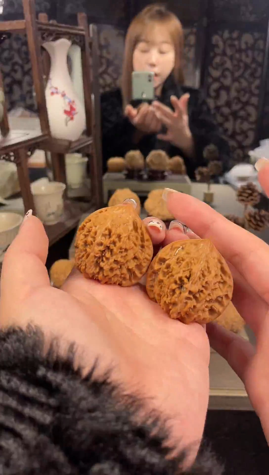 【闪购商品】文玩核桃把件满天星43尺-65