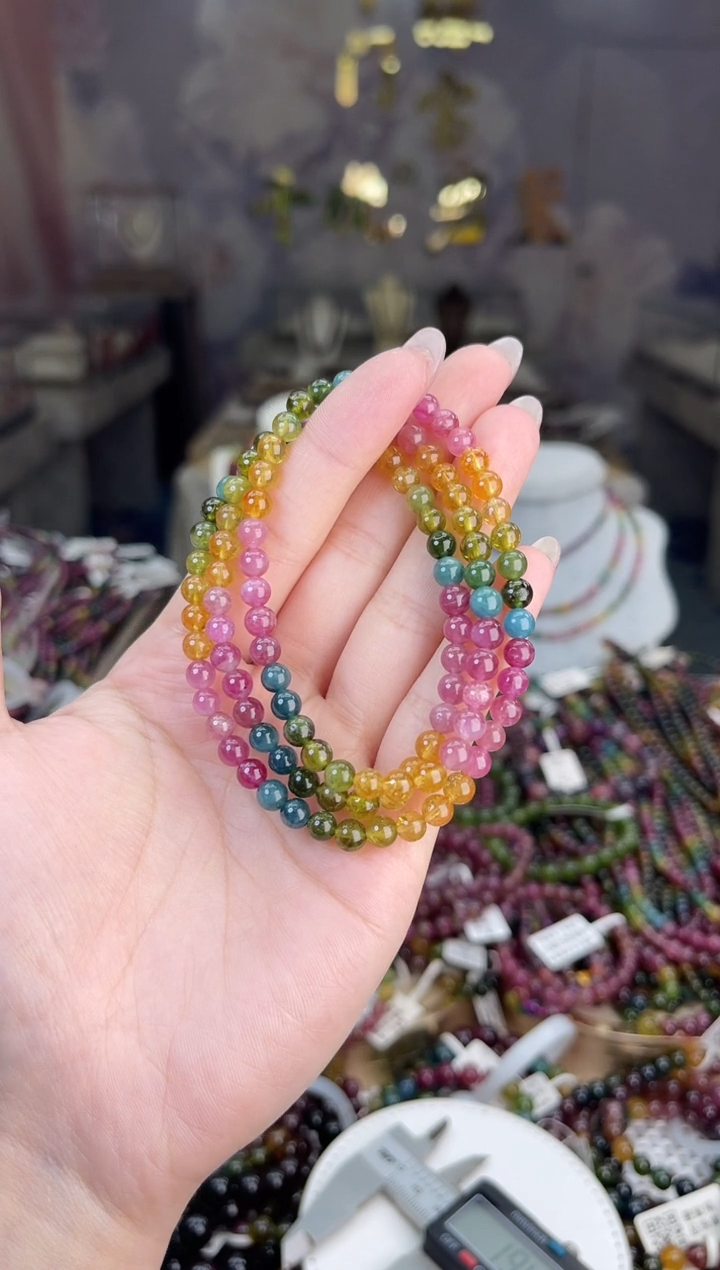 【闪购商品】碧玺/未镶嵌5mm+碧玺多圈多样性发货