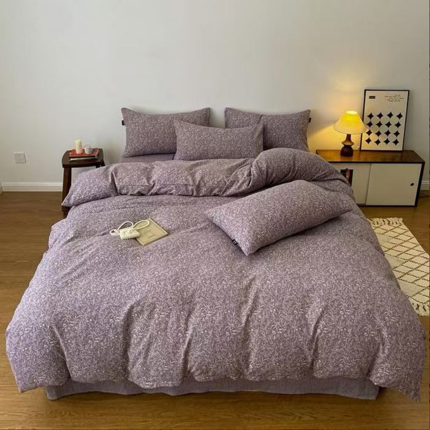 【高克重重工棉麻四件套200cm*230cm】颜色不挑（30天免费试睡）