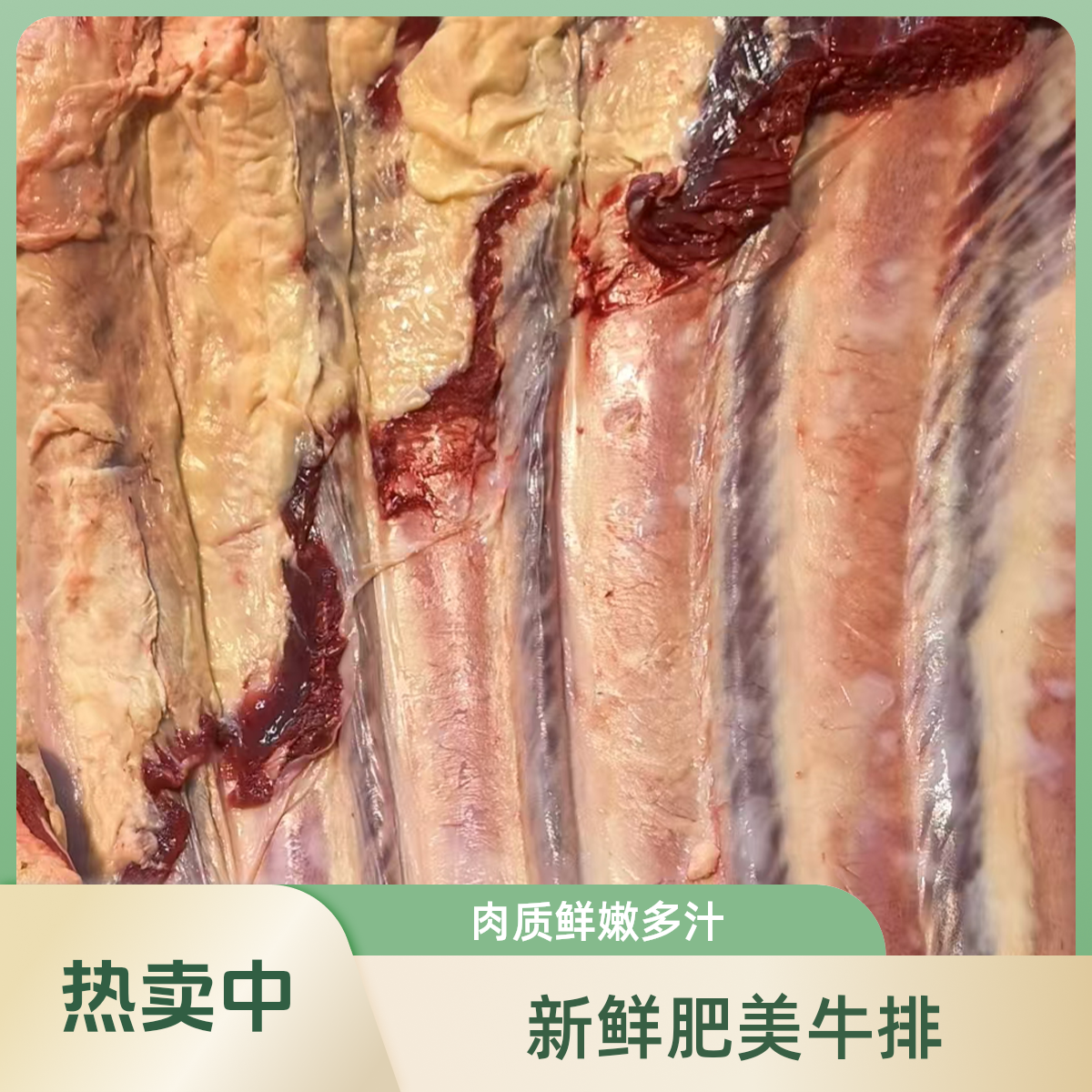 原切牛排锡林郭勒草原溜达牛（黄标牛排）