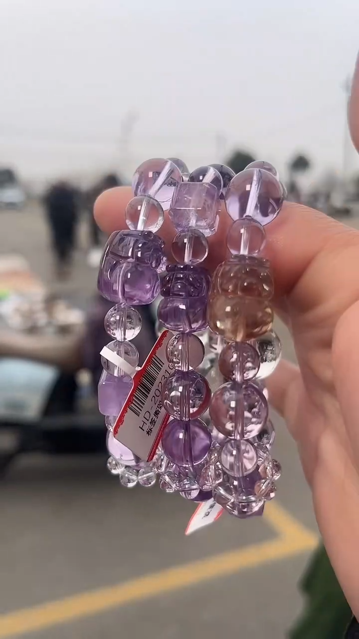 【闪购商品】紫晶手链未镶嵌天然DIY手串多样性发一11mm