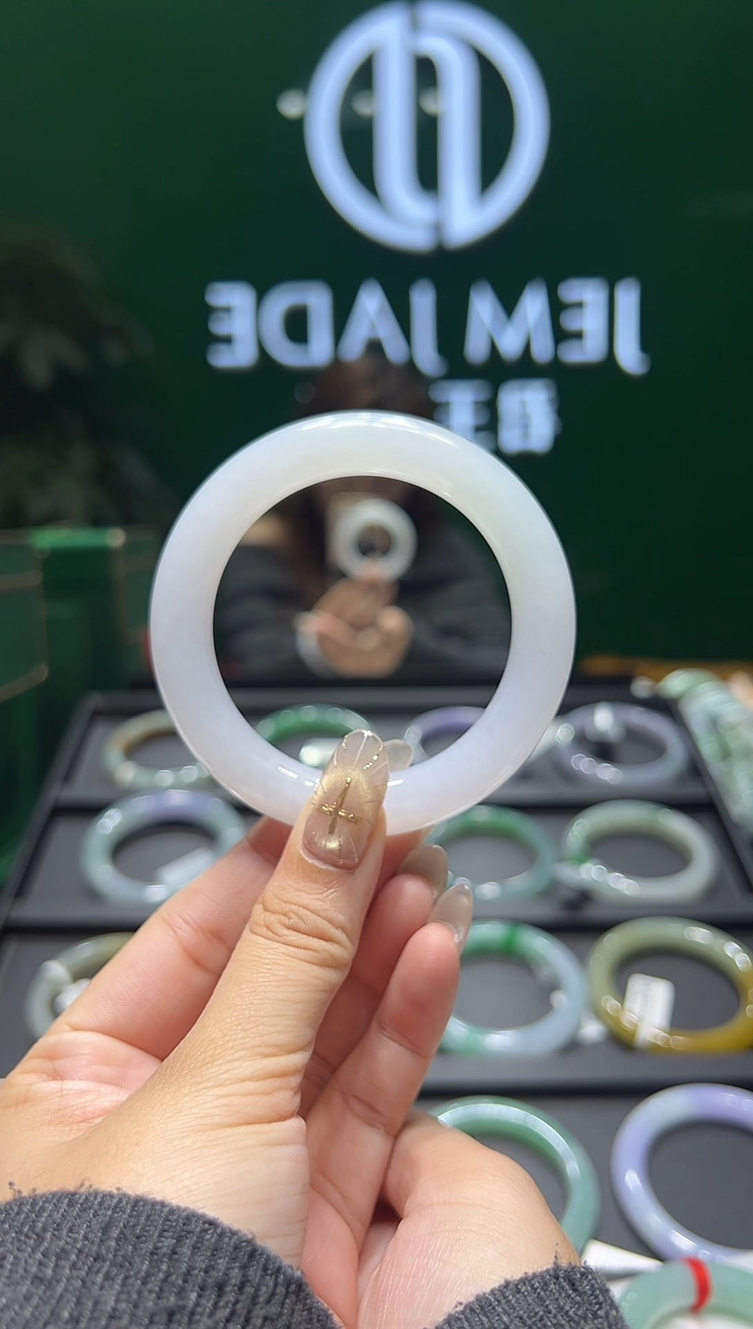 未镶嵌手镯翡翠天然缅甸A货翡翠手镯4