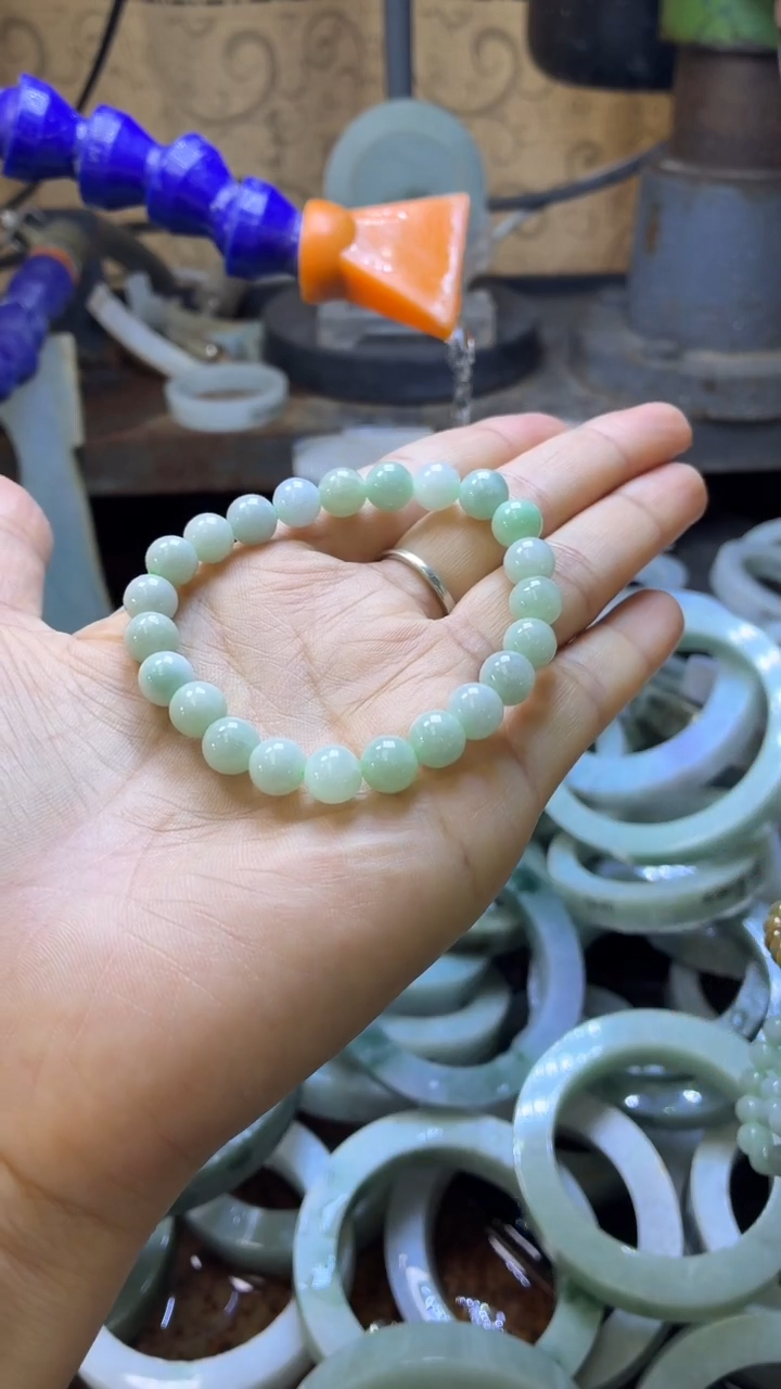 未镶嵌手链翡翠翡翠珠串