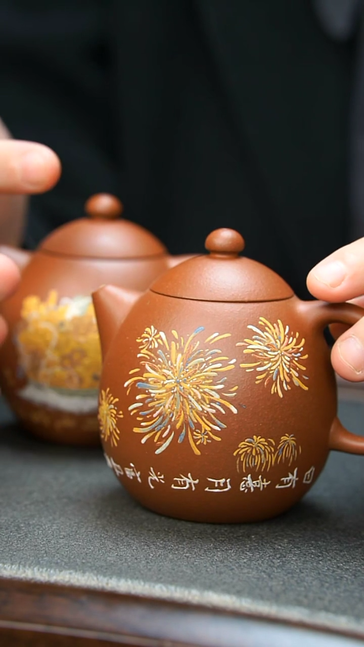 【闪购商品】紫砂茶壶小红泥烟花壶