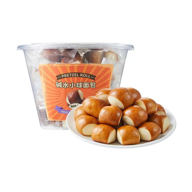 【会员商店】碱水小球面包500g（10袋/桶）