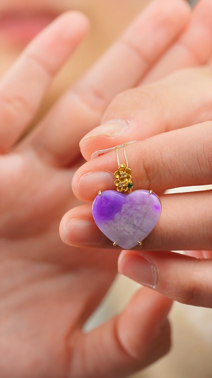 苏纪石（舒俱来）18K金镶嵌吊坠(不含链)6