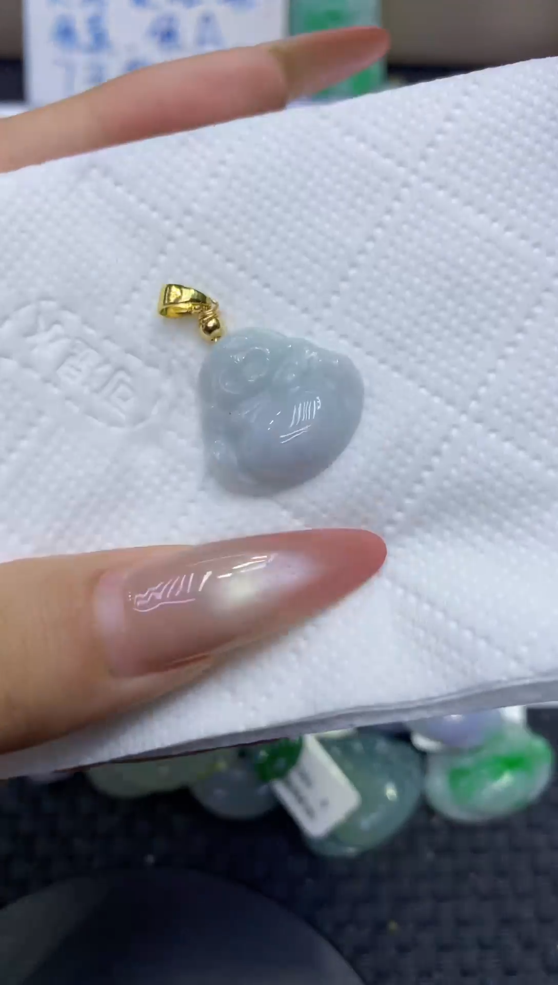 颈饰未镶嵌翡翠天然缅甸A货翡翠