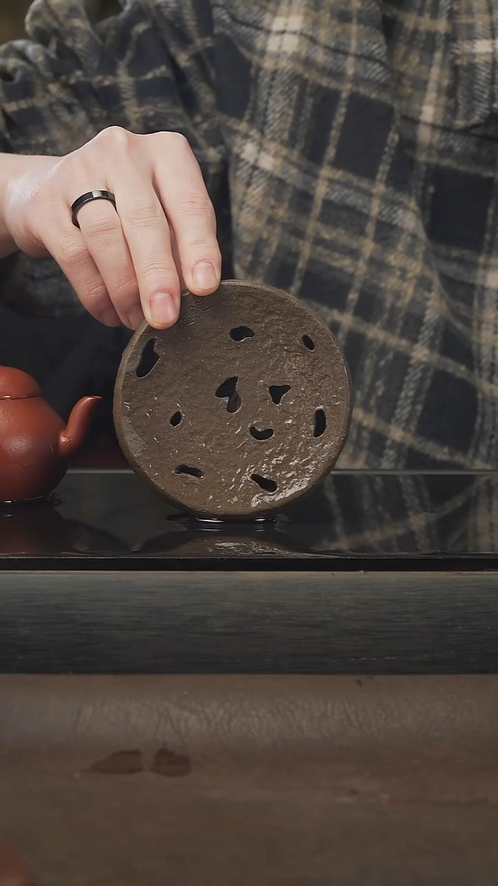 茶壶紫砂月亮干泡，青缎