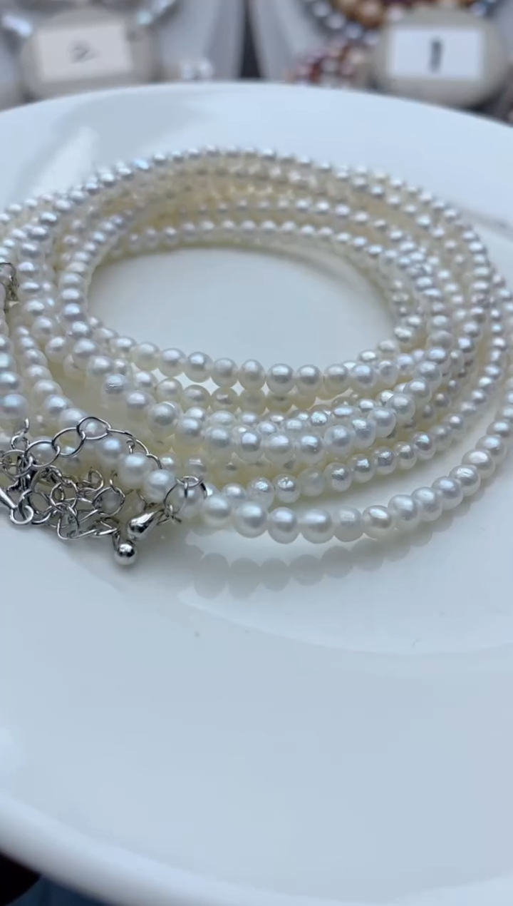 淡水珍珠未镶嵌颈饰2257