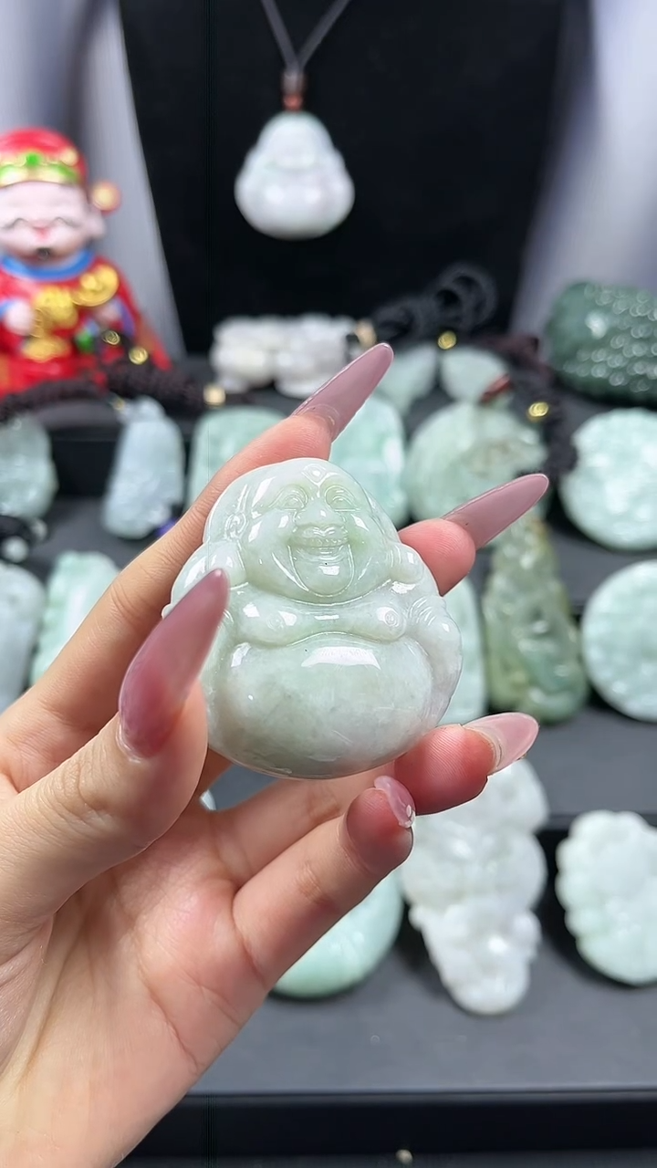 【闪购商品】翡翠颈饰未镶嵌大肚佛