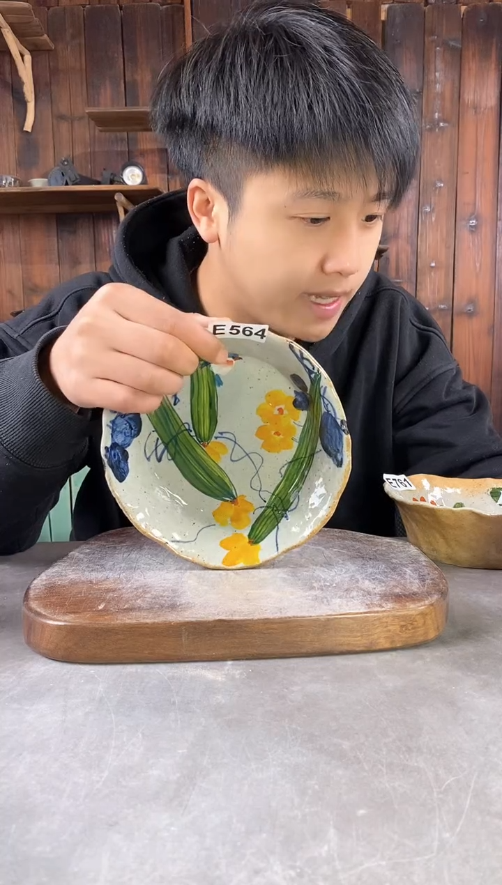 【闪购商品】碗564，手工手绘，新年快乐！