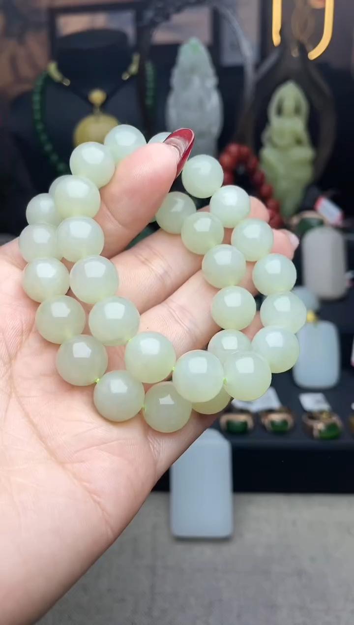 【闪购商品】和田玉手链未镶嵌手串多样性发其一c021