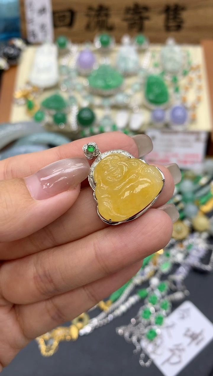 【闪购商品】翡翠颈饰18K金镶嵌302-中国好珍宝