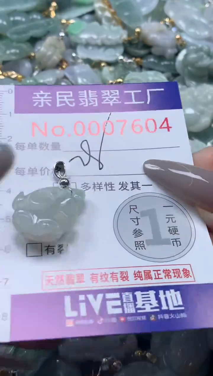 颈饰未镶嵌翡翠7604