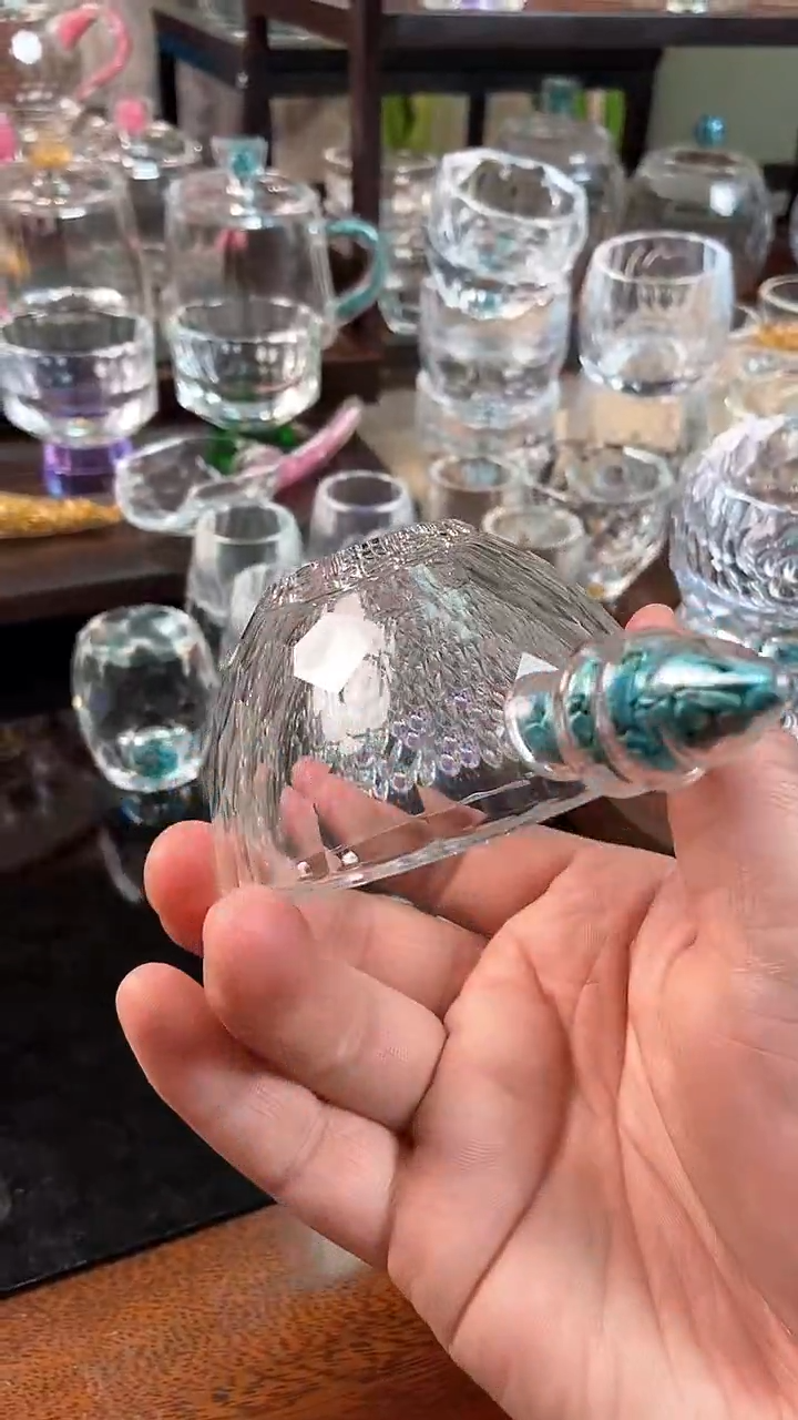 【闪购商品】绿松石水晶茶漏+杯垫