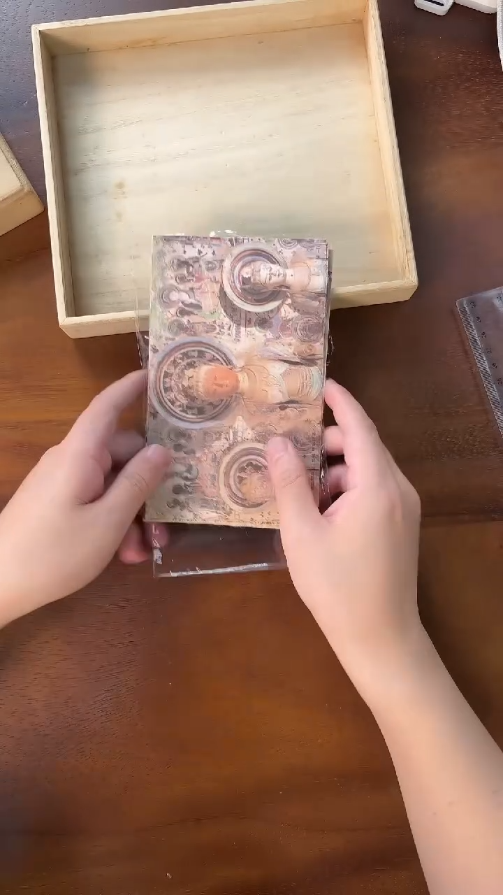 XL敦煌主题丝绸明信片