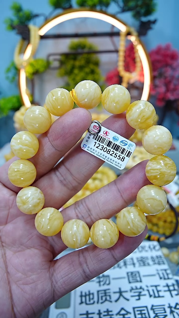 【闪购商品】蜜蜡手串未镶嵌14*******