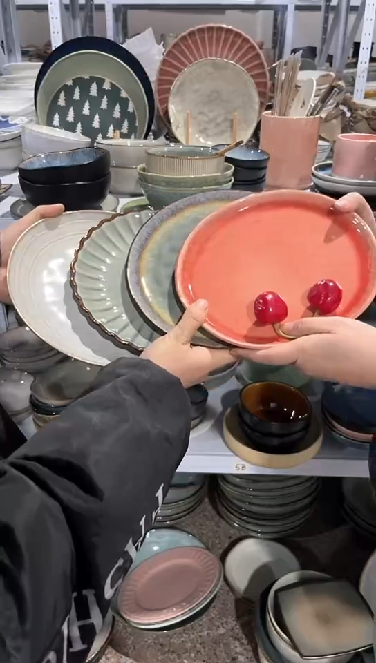 【闪购商品】瓷片外贸尾货瑕疵满20包邮X4 小盘组合