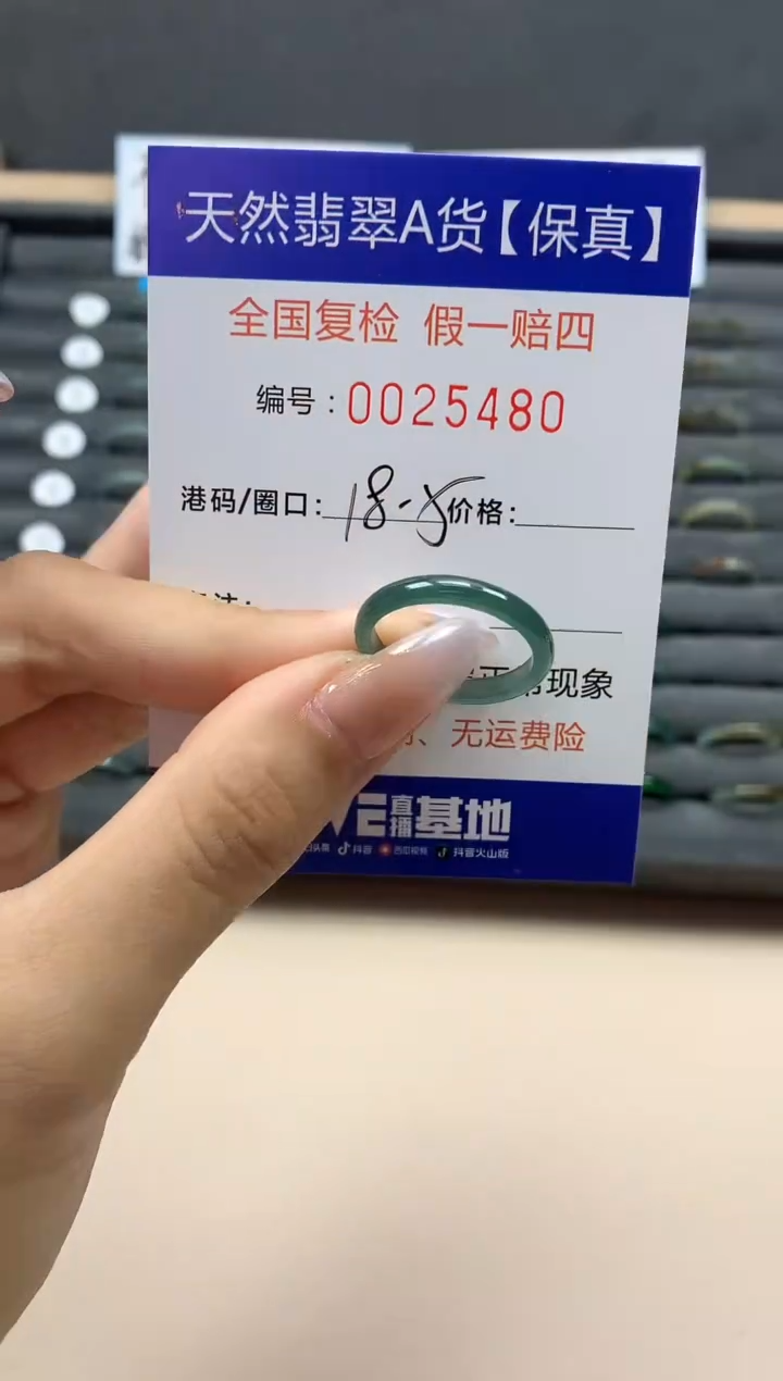【闪购商品】翡翠戒指未镶嵌天然25480