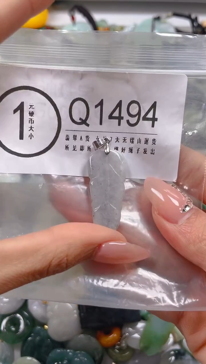 【闪购商品】翡翠颈饰未镶嵌/Q/翡翠A货一图一物